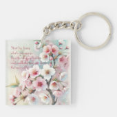 Porte-clés Cherry Blossom & Citation (Dos)