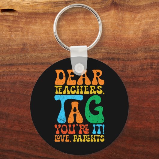 Porte-clés Chers enseignants Étiquette Vous êtes ça l'amour P (Verso)