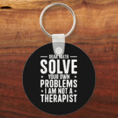 Porte-clés Chers Maths Résolvez vos propres problèmes Je ne s (Recto)