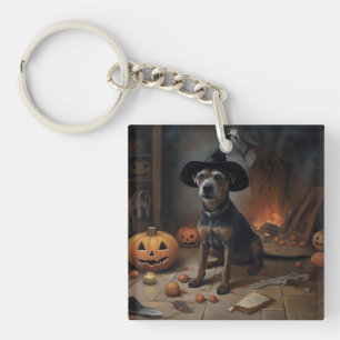 Porte-clés Chesapeake Bay Terrier Citrouille Halloween effray