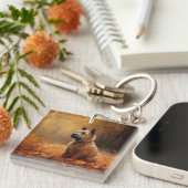 Porte-clés Chesapeake Bay Terrier en congé d'automne (Devant Droit)