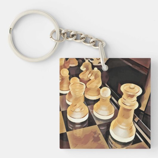 Porte-clés Chess game Original Abstract art (Devant)