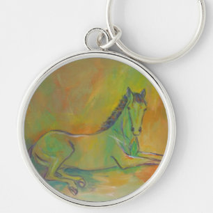 Porte-clés Cheval Abstrait Pastel Pet Portrait Porte - clé