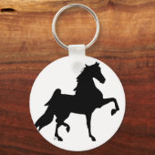 Porte-clés Cheval américain à selle (Recto)