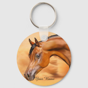 Porte-clés Cheval arabe personnalisé