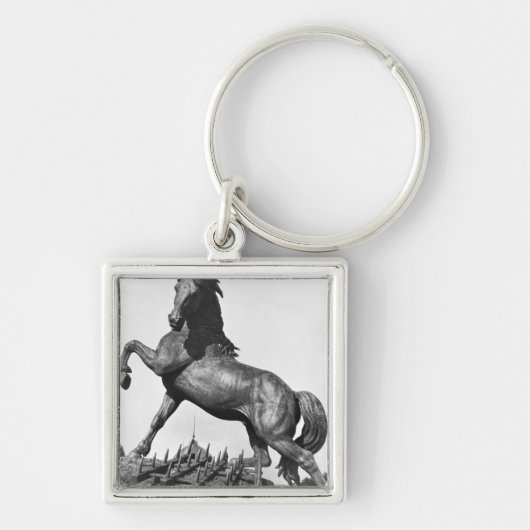 Porte-clés Cheval avec une herse (Devant)