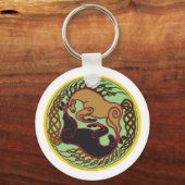 Porte-clés cheval celtique yin yang (Recto)
