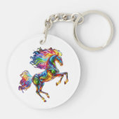 Porte-clés Cheval coloré (Dos)