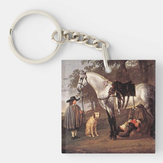 Porte-clés Cheval dans un paysage Aelbert Cuyp (Devant)