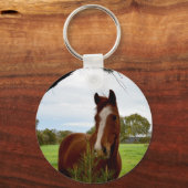 Porte-clés Cheval De Châtaignier Avec Banksia Tree, (Recto)