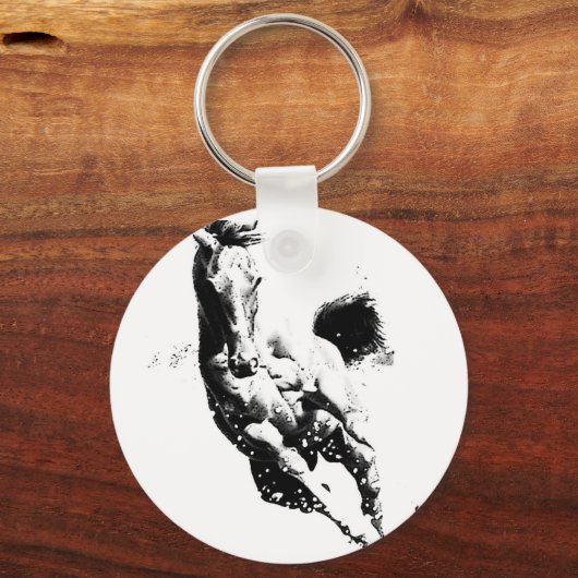 Porte-clés Cheval de course (Recto)