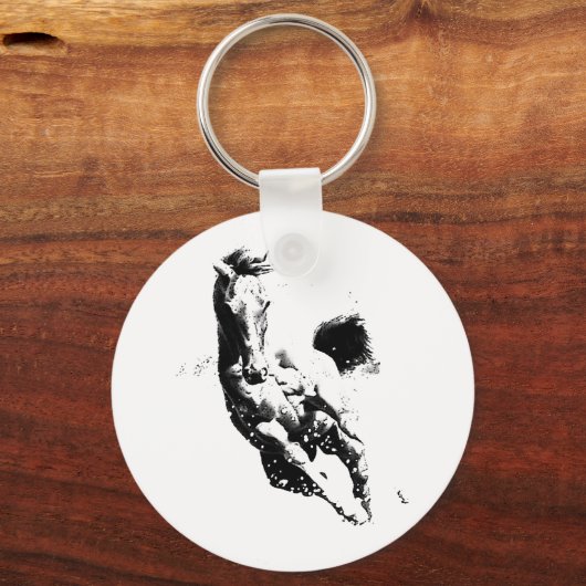 Porte-clés Cheval de course (Recto)