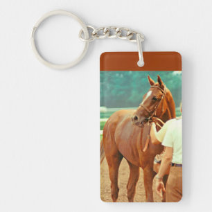 Porte-clés Cheval de course affirmé 1978 de pur sang