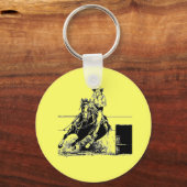 Porte-clés Cheval de course de baril (Recto)