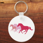 Porte-clés Cheval de course (rouge) (Recto)
