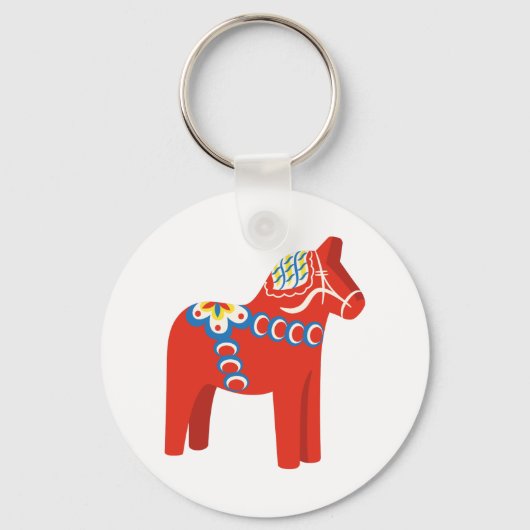 Porte-clés Cheval de Dala suédois (Recto)