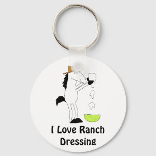 Porte-clés Cheval De Dessin Avec Robe De Ranch