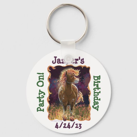 Porte-clés Cheval de feu (Recto)