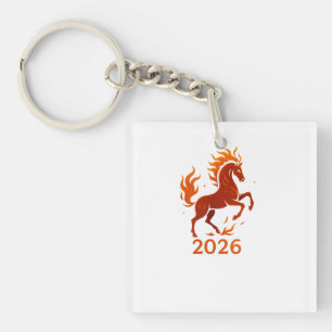 Porte-clés Cheval de feu 2026
