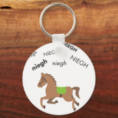 Porte-clés Cheval de Neigh mignon Emoji (Recto)