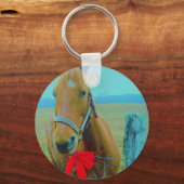 Porte-clés Cheval de Noël rétro (Recto)