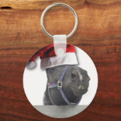 Porte-clés Cheval de Noël Santa Hat (Recto)