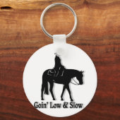 Porte-clés Cheval de plaisir occidental faible et lent (Recto)