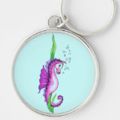 Porte-clés Cheval d'eau violet (Devant)