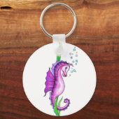 Porte-clés Cheval d'eau violet (Recto)