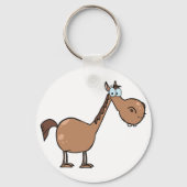 Porte-clés Cheval Dérisoire Brun Drôle (Verso)