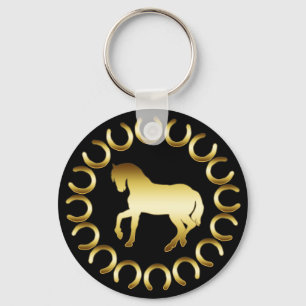 PORTE-CLÉS CHEVAL D'OR