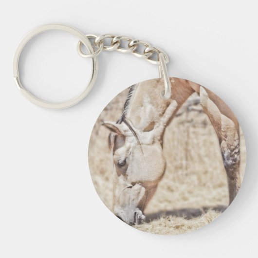 Porte-clés Cheval Dun - Cercle (à un côté) (Devant)