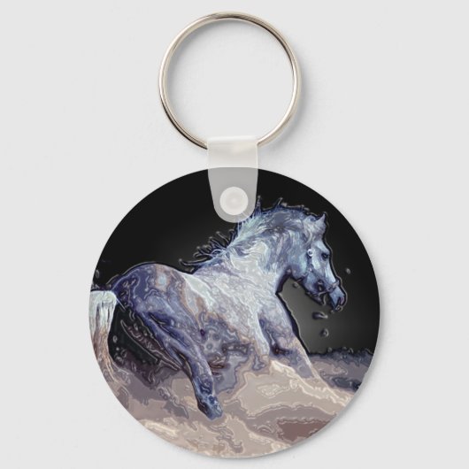 Porte-clés Cheval en action (Recto)