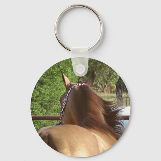 Porte-clés Cheval en peau de seau (Recto)