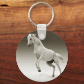 Porte-clés Cheval Equestre Blanc Mare (Recto)