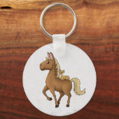 Porte-clés Cheval et chat Button (Recto)