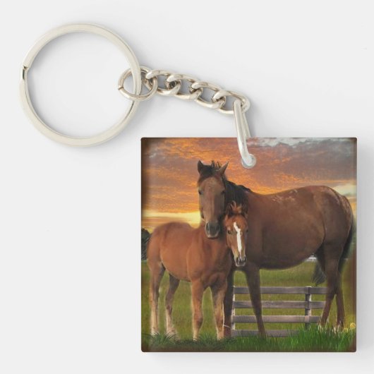 Porte-clés Cheval et poney (Devant)