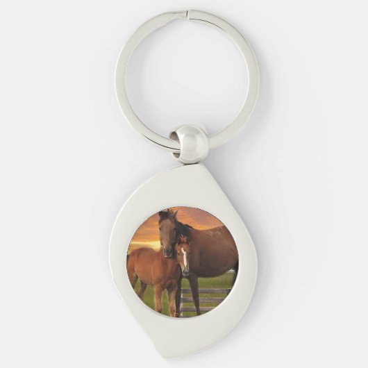 Porte-clés Cheval et poney (Devant)