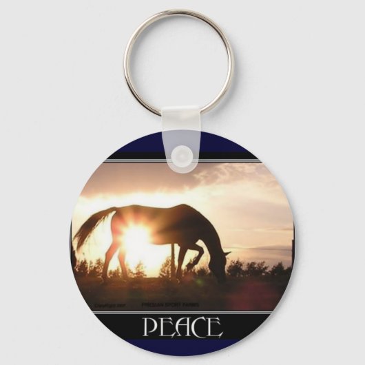 Porte-clés Cheval et Porte - clé de la paix (Recto)