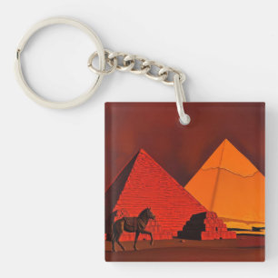 Porte-clés Cheval et Pyramide