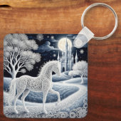 Porte-clés Cheval éthéré et château enchanté (Verso)