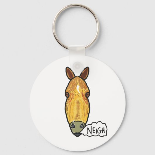 Porte-clés Cheval Face Neigh (Recto)