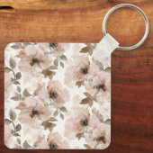 Porte-clés Cheval floral rose (Verso)