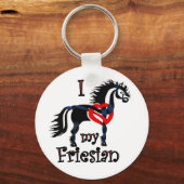 Porte-clés cheval frison, conception celtique (Recto)