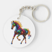 Porte-clés Cheval gracieux (Dos)