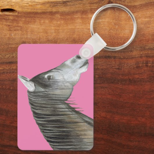 Porte-clés Cheval gris (Verso)