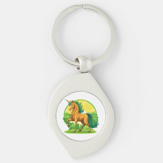 Porte-clés Cheval licorne (Devant)