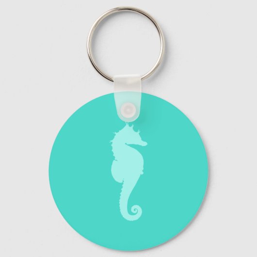 Porte-clés Cheval Marin Turquoise 2 (Recto)