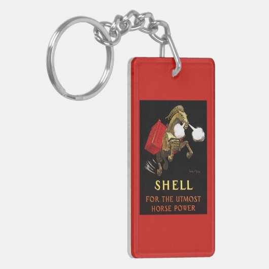 Porte-clés Cheval mécanique avec Shell Oil (Devant gauche)