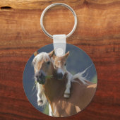Porte-clés Cheval mère et bébé (Recto)
